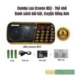Loa Craven 3 Pin Kèm thẻ nhớ 8gb 3 lalabook