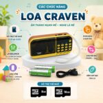 Loa Craven 3 Pin Kèm thẻ nhớ 8gb, 16gb (tiếng việt, tiếng anh, tiếng trung, little fox) 5 28