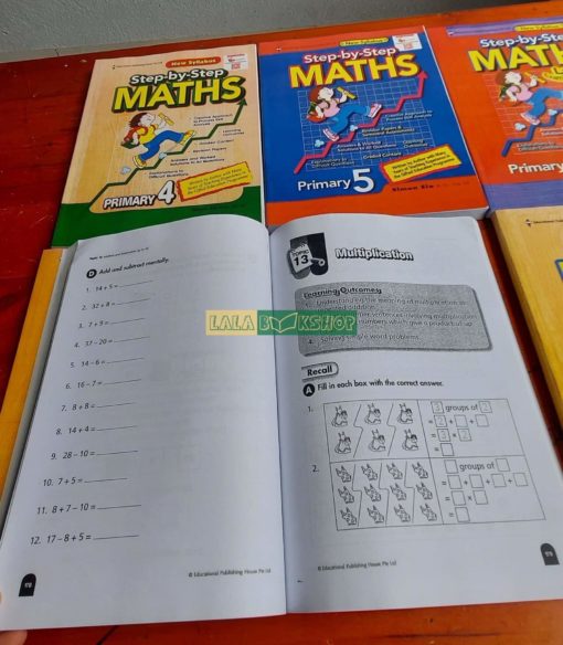 Bộ sách Step by Step Math - Sách toán Sing - 6 cuốn - LalaBookShop