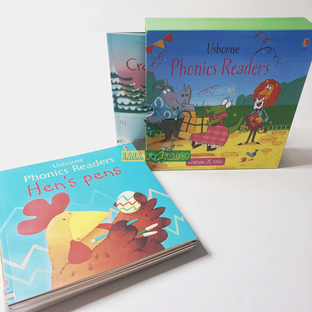 Tổng hợp những bộ sách của NXB Usborne kết hợp với Bút chấm đọc LaLa (Cập nhật 2025) 4 Ussborne phonics reader - sách nhập khẩu