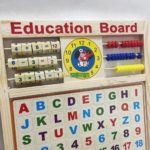 Bộ Đồ Chơi Education Board - Trọn Bộ 1 Bảng Từ Tính Hai Mặt Kèm Bộ Chữ Và Số Nam Châm 1 lalabook