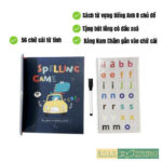 Bộ Sách Nam Châm Tiếng Anh Speliing Game - Trọn Bộ 54 Thẻ Và 1 Bút Lông Có Đầu Xóa 2 3 7