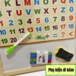 Bộ Đồ Chơi Education Board - Trọn Bộ 1 Bảng Từ Tính Hai Mặt Kèm Bộ Chữ Và Số Nam Châm 4 5 2