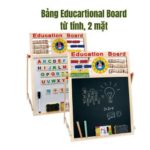 Bộ Đồ Chơi Education Board - Trọn Bộ 1 Bảng Từ Tính Hai Mặt Kèm Bộ Chữ Và Số Nam Châm 5 6 2