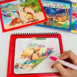 Bộ Đồ Chơi Tranh Nước Ma Thuật - Trọn Bộ 3 Cuốn - Vẽ Tranh Chỉ Cần Nước Lọc Và Bút Lông 1 lalabook