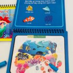 Bộ Đồ Chơi Tranh Nước Ma Thuật - Trọn Bộ 3 Cuốn - Vẽ Tranh Chỉ Cần Nước Lọc Và Bút Lông 5 Tranh Nước Ma Thuật