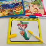 Bộ Đồ Chơi Tranh Nước Ma Thuật - Trọn Bộ 3 Cuốn - Vẽ Tranh Chỉ Cần Nước Lọc Và Bút Lông 6 Tranh Nước Ma Thuật