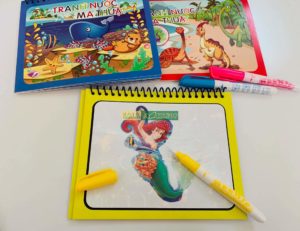 Bộ Đồ Chơi Tranh Nước Ma Thuật - Trọn Bộ 3 Cuốn - Vẽ Tranh Chỉ Cần Nước Lọc Và Bút Lông 10 Tranh Nước Ma Thuật