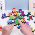 Bộ Đồ Chơi Tàu Kéo Chữ Nam Châm - Trọn Bộ 27 Toa Tàu 1 lalabook