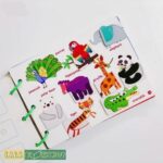 Học liệu bóc dán 17 chủ đề Montessory cho bé, học liệu busy book bóc dán thông minh, Sách bóc dán tiếng Anh 10 10