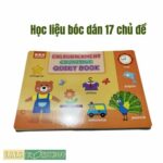 Học liệu bóc dán 17 chủ đề Montessory cho bé, học liệu busy book bóc dán thông minh, Sách bóc dán tiếng Anh 2 3