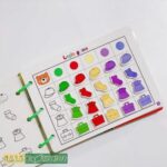 Học liệu bóc dán 17 chủ đề Montessory cho bé, học liệu busy book bóc dán thông minh, Sách bóc dán tiếng Anh 8 Học liệu bóc dán 17 chủ đề Montessory