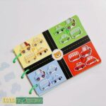 Học liệu bóc dán 17 chủ đề Montessory cho bé, học liệu busy book bóc dán thông minh, Sách bóc dán tiếng Anh 9 9