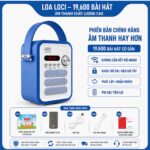 Loa Loci Bản P50 Bản Nâng Cấp Loa Nghe Tiếng Anh Bao Gồm List Bài Hát 10000 Bài, Sẵn Thẻ Nhớ 32GB 3 xanhduong