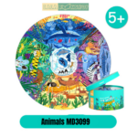 Đồ Chơi Ghép Hình Mideer Hộp Tròn 150 Miếng Với 4 Chủ Đề Space, the Forest, The Sea, Animals 10 8 2