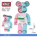 Đồ Chơi Lắp Ráp Mô Hình Gấu BearBrick 55cm Cỡ Lớn