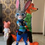 Lego Mô Hình Cỡ Lớn,Lego Cáo Nick 115cm,Thỏ Judy 115cm ZOOTOPIA, Lắp Ghép Mô Hình Size Đại 1 5 16