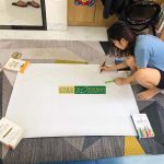 Bảng từ dán tường viết bút lông cho bé 1+tuổi, bảng trắng thông minh dán tường học tập 4 5 17