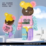 Đồ Chơi Lắp Ráp Mô Hình Gấu BearBrick 55cm Cỡ Lớn