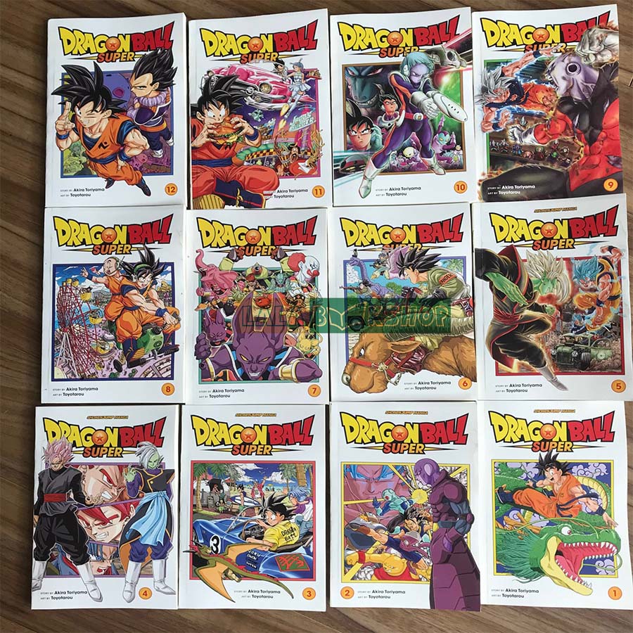 Dragon Ball Super Bản Tiếng Anh - Bảy Viên Ngọc Rồng English Version Bộ 14  Cuốn - Lalabookshop