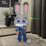 Lego Mô Hình Cỡ Lớn, Lego Cáo Cảnh Sát 108cm, Lego Thỏ Cảnh Sát 108 cm, Lắp Ghép Mô Hình Size Đại 4 109