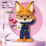 Lego Mô Hình Cỡ Lớn, Lego Cáo Cảnh Sát 108cm, Lego Thỏ Cảnh Sát 108 cm, Lắp Ghép Mô Hình Size Đại 3 lalabook shop