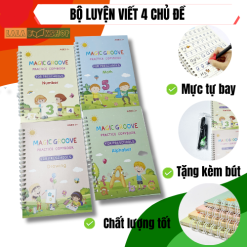 Bộ Luyện Viết 4 Cuốn Tự Xóa