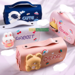 Hộp Bút 2 Ngăn in Hình 3D Nổi Dễ Thương 1 Hộp Bút 2 Ngăn in Hình 3D Nổi Dễ Thương