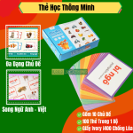 Thẻ Học Thông Minh Gồm 100 Thẻ Với 10 Chủ Đề Song Ngữ Anh - Việt