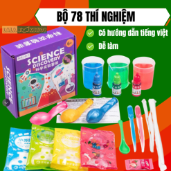 Đồ Chơi 78 Thí Nghiệm Khoa Học,Vật Lí,Hóa Học - Kèm Tờ Hướng Dẫn Chi Tiết