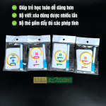 Bộ Thẻ Học Toán Viết Xóa Cộng Trừ Nhân Chia - Trọn Bộ 4 Tập Kèm Bút Dạ 1 Bộ Thẻ Học Toán Viết Xóa Cộng Trừ Nhân Chia - Trọn Bộ 4 Tập Kèm Bút Dạ