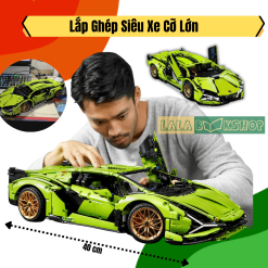 Đồ Chơi Xếp Hình Lego Siêu Xe Lamborghini - Mô Hình Siêu Xe Lamborghini 1200+ PCS
