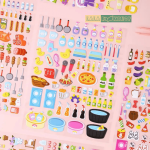 Sổ Sticker 300 Miếng Dán Với 4 Chủ Đề Ẩm Thực, Khu Vui Chơi, Dã Ngoại, Mua Sắm 4 Sổ Sticker 300 Miếng Dán