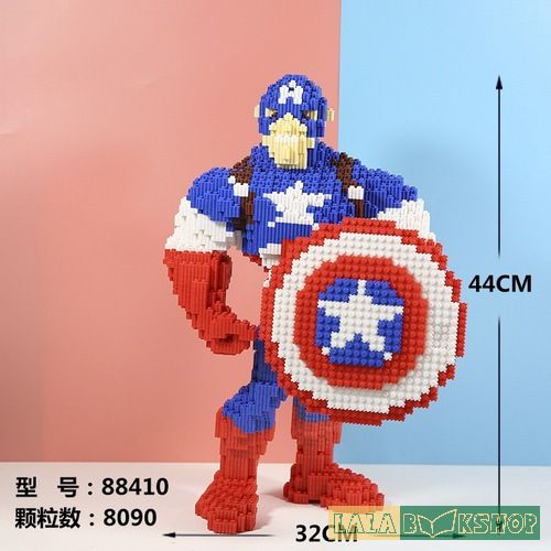 Đồ Chơi Lego Lắp Ráp Mô Hình 3D Siêu Anh Hùng Iron Man, Captain America, Lắp Ráp Mô Hình 3D Nhân Vật Hoạt Hình
