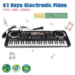 Đồ Chơi Đàn Piano 61 Phím - Full Box : 1 Piano, 1 Dây Cáp, 1 Micro, HDSD 2 3 4