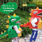 Đồ Chơi Hóa Trang Trung Thu Khủng Long Xanh, Khủng Long Đỏ, Hổ, Lân - 4 Mẫu Hóa Trang Cực Đẹp 5 Đồ Chơi Hóa Trang Trung Thu