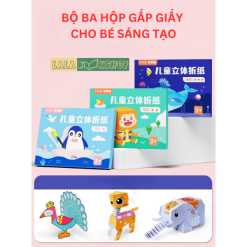 Đồ Chơi Gấp Giấy Nghệ Thuật Origami 3D - Xếp Giấy 3 Cấp Độ