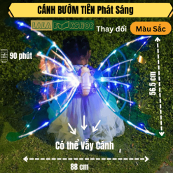 Đồ Chơi Cánh Bướm Tiên Nhấp Nháy Cho Các Bé 3-10 Tuổi