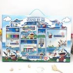 Hộp Quà Dụng Cụ Học Tập Doraemon, Bút Màu Phi Hành Gia - Trọn Bộ 41 Món Gồm Chì Màu, Sáp Màu, Màu Dạ, Bút Chì,... 9 pys2ypac15 400x400px