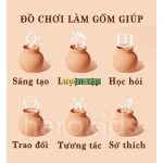 Đồ Chơi Máy Làm Gốm Hình Con Mèo Đầy Đủ Phụ Kiện ( Đất Nặn, Tạp Dề, Màu Vẽ, Dụng Cụ Làm Gốm) 6 Đồ Chơi Máy Làm Gốm Hình Con Mèo