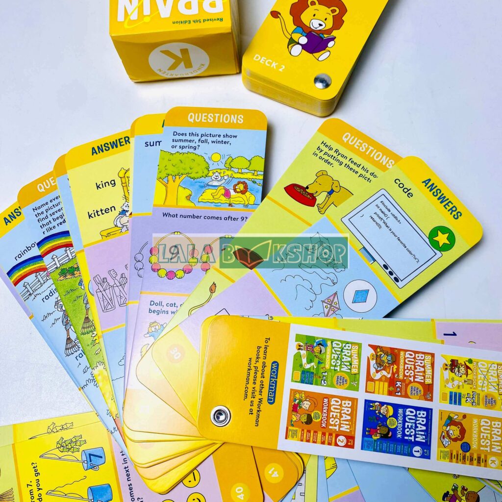Bộ Thẻ Học Thông Minh BRAIN QUEST 5th Edition – Khởi Đầu Hoàn Hảo Cho Trẻ 2–6 Tuổi 8 BRAIN QUEST