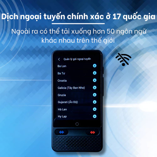 Máy phiên dịch LaLa S85 - Máy phiên dịch song song 2 chiều không cần INTERNET 20 Máy phiên dịch LaLa S85
