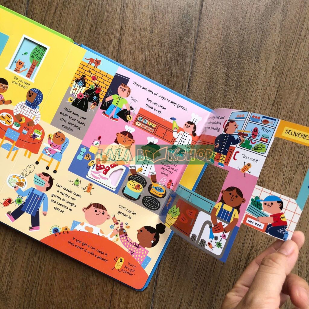 Sách lật mở Step Inside Science: Germs – Cùng bé khám phá thế giới vi khuẩn & virus 8 Step Inside Science