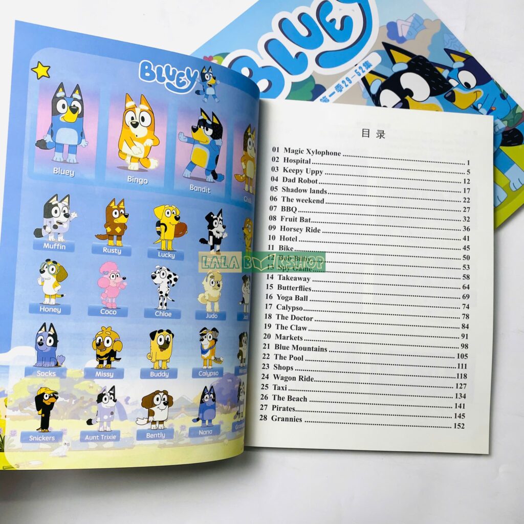 Bộ truyện Bluey Season 1 – 52 tập học cảm xúc qua truyện tranh hoạt hình cho bé từ 3 tuổi 8 Contents Bluey Season 1