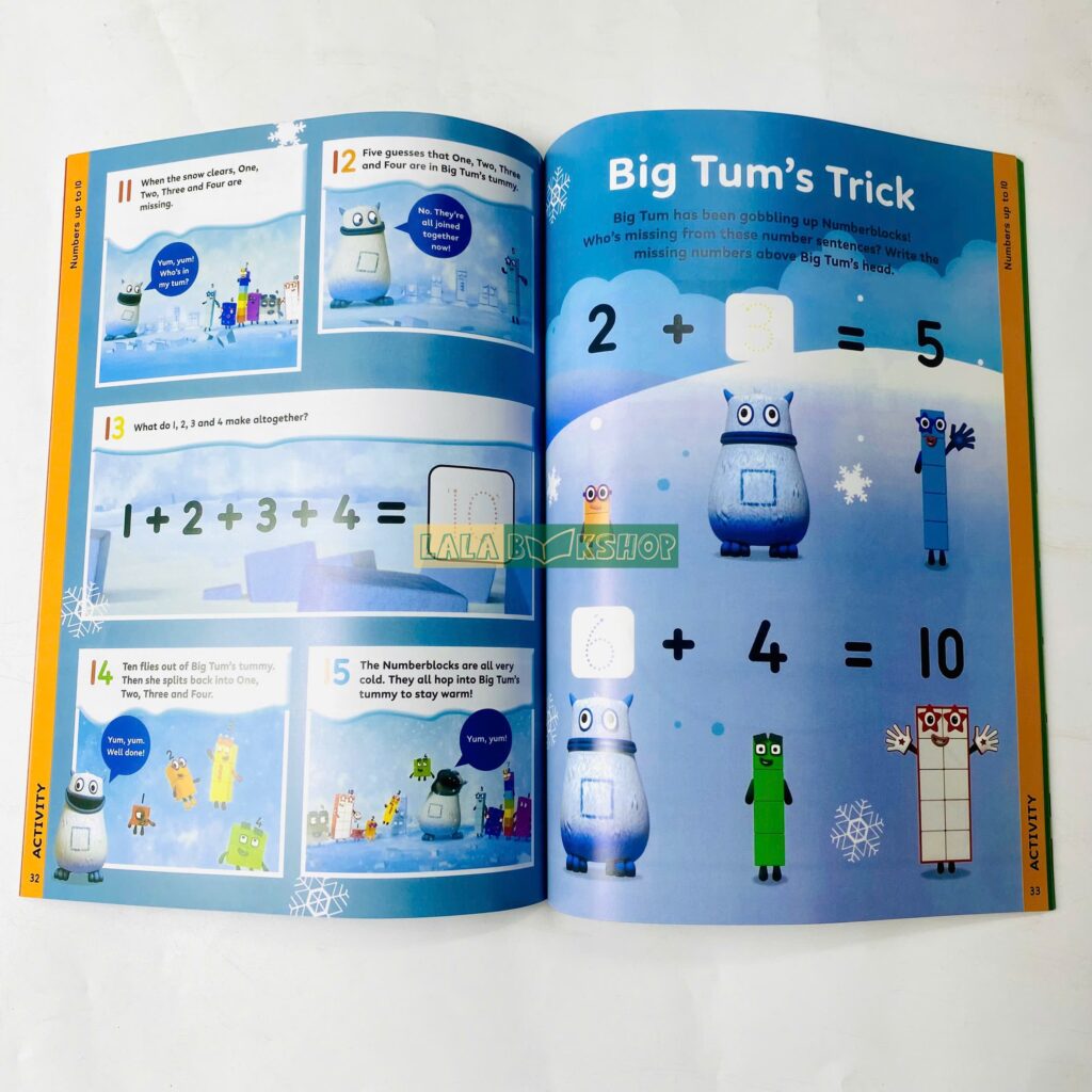 Numberblocks Official Annual 2025 – Tạp chí hoạt động toán học vui nhộn cho bé từ 3 tuổi 9 Numberblocks Annual 2025