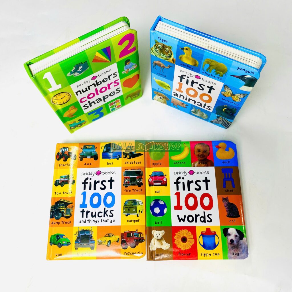 First 100 – Bộ sách học từ vựng tiếng Anh đầu đời cho bé từ 0–4 tuổi 8 Combo 4 cuốn First 100