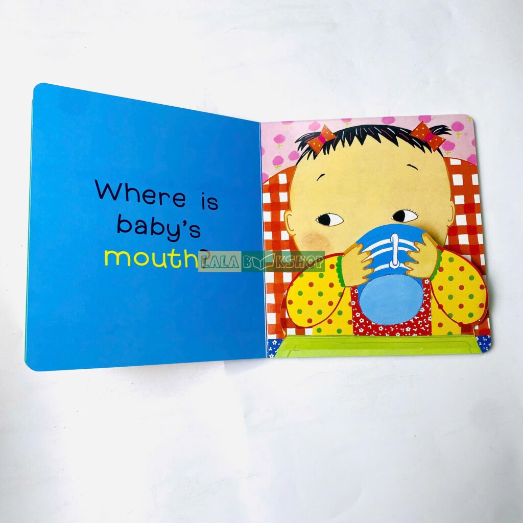 Where is Baby’s Belly Button? – Sách tương tác lật mở cho bé từ 0–3 tuổi 8 Where is Baby’s Belly Button ?