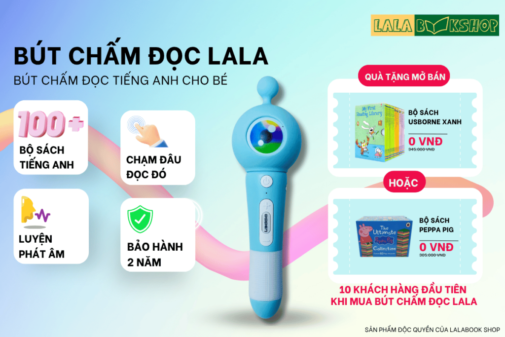 Tổng hợp những bộ sách của NXB Usborne kết hợp với Bút chấm đọc LaLa (Cập nhật 2025) 2 Bút chấm đọc LaLa