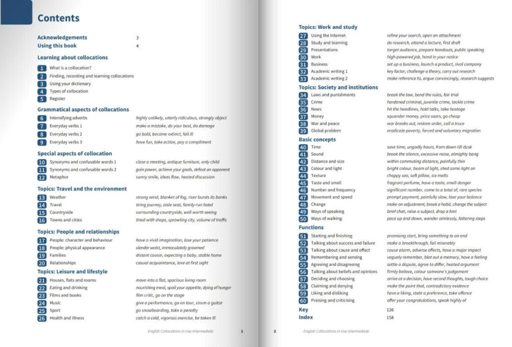 English Collocations in Use – Bộ sách Collocation luyện IELTS Band 6.5+ 8 English Collocations in Use