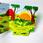 Sách Stegosaurus – Bé học về khủng long ăn cỏ qua sách kéo trượt